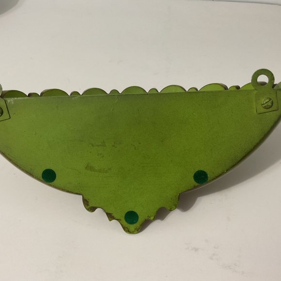 VTG Syroco Inc. Plastic Wall Pocket Sconce No. 4245 Olive Green - Picture 4 of 6